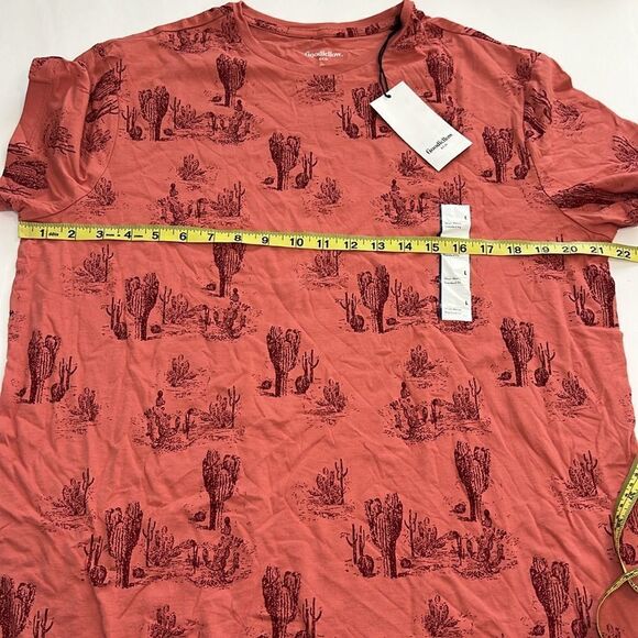 Goodfellow & Co. Men’s Faded Rose Cactus Print Short Sleeve T-Shirt Size Large - Picture 7 of 8
